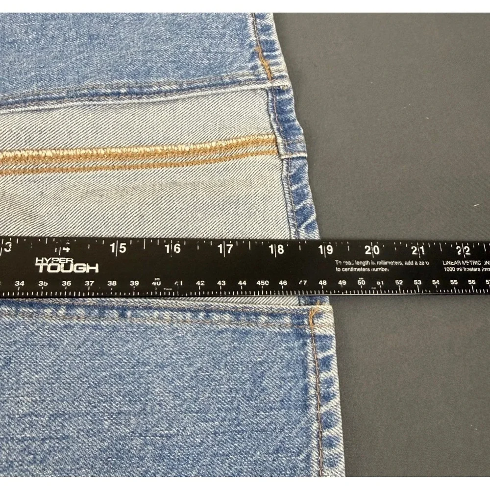 LOFT Denim Skirt Womens 0 Blue Maxi Front Slit High Rise 100% Cotton Mid Wash